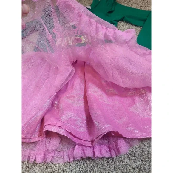 Counting Daisies holiday tutu dress in green and pink size 6 - Picture 4 of 7